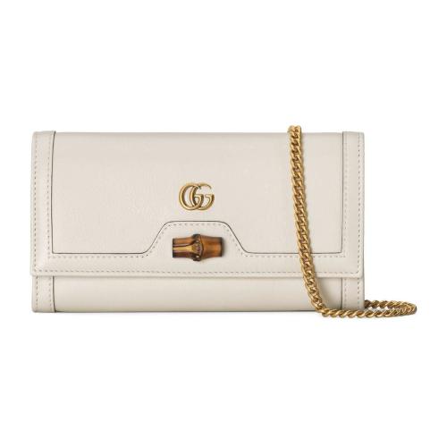  GUCCI古馳 22年秋冬 女士 Gucci Diana竹節鏈帶錢包 658243 17Q0T 9022