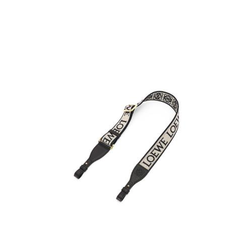  LOEWE羅意威 女士 掛飾 Anagram loop strap in jacquard and calfskin C886T90X01-5 預(yù)定商品1-3周發(fā)貨