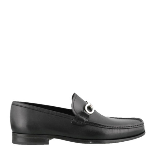 Salvatore Ferragamo/菲拉格慕 男士黑色樂福鞋單鞋男鞋02-A881-686084