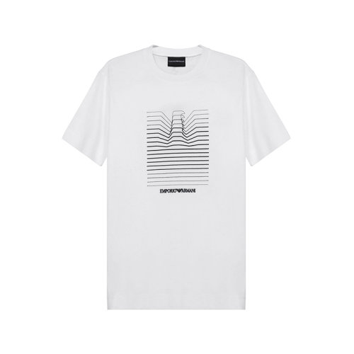 Emporio Armani/安普里奧阿瑪尼 男士短袖T恤 男士棉質圓領短袖T恤 3K1TL8 1JULZ 0101