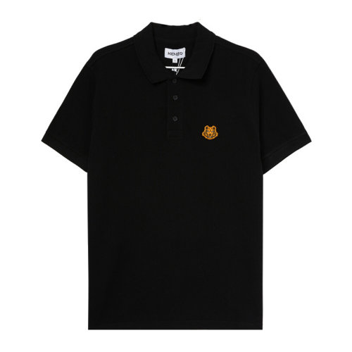 KENZO/高田賢三  男裝 服飾 翻領(lǐng)棉質(zhì)小虎頭圖案時(shí)尚休閑 男士短POLOT恤