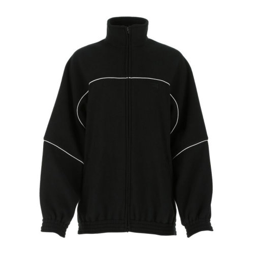 Balenciaga/巴黎世家 女士純色滌綸胸前刺繡徽標裝飾抓絨上衣外套夾克 643053-TJQ32 多色可選