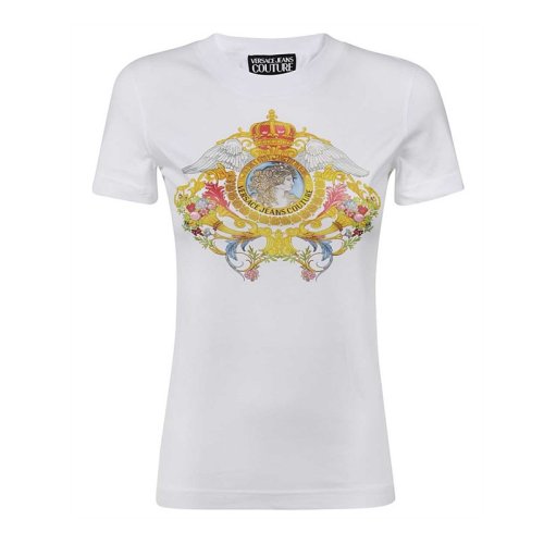  VERSACE JEANS COUTURE 女士印花棉質短袖T恤 B2HWA7KD 30457 003 PLFSX