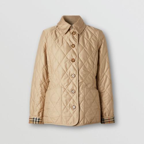  BURBERRY 22年秋冬 女士 菱形絎縫溫控夾克 80498681
