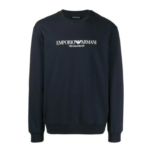 EmporioArmani/安普里奧阿瑪尼  男裝 服裝 男士衛衣棉混紡LOGO圖案時尚圓領 男士衛衣