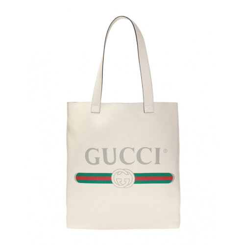 GUCCI/古馳 女士皮革大LOGO印花單肩包手提包購(gòu)物袋女包 572768-0Y2AT 多色可選