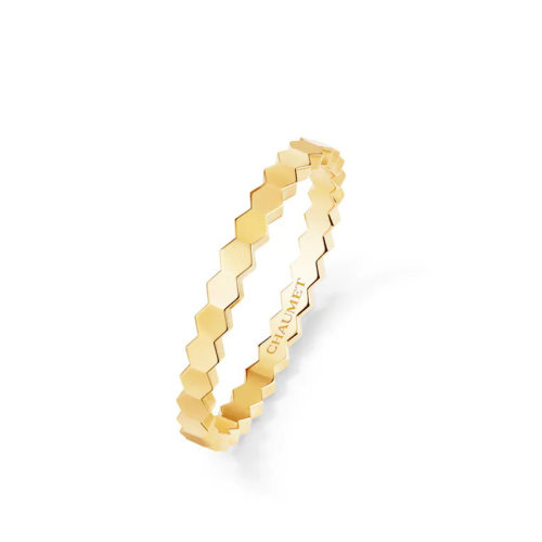 Chaumet/尚美 經(jīng)典BEE MY LOVE系列 18k金黃金愛?巢戒指081885