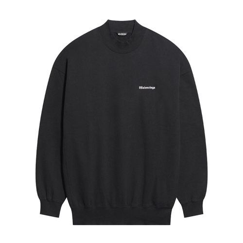 Balenciaga/巴黎世家      BB CORP系列 男士黑色棉質衛衣運動衫652981TJV851070