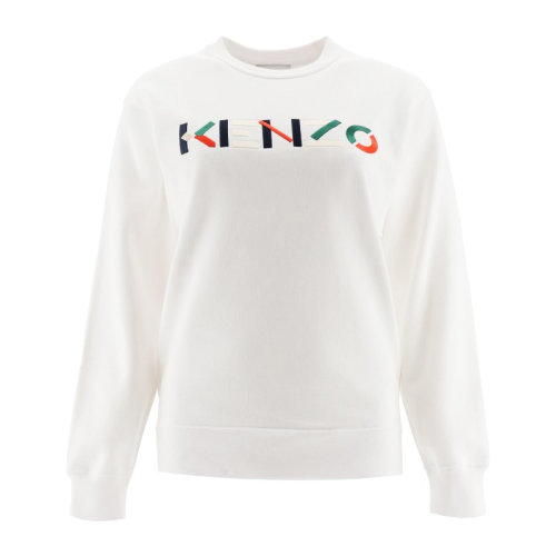 Kenzo 高田賢三 女士 服飾 字母logo白色棉質衛衣 女衛衣