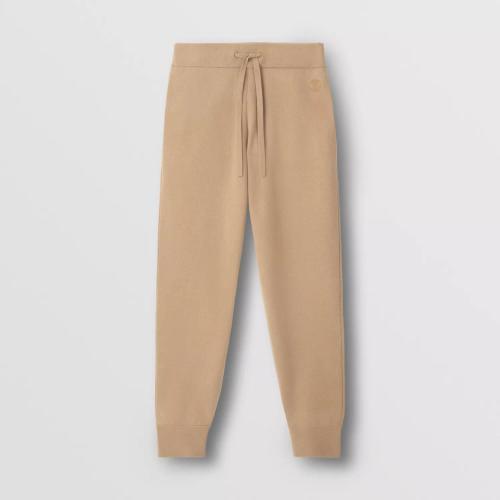  BURBERRY 22年秋冬 女士 專屬標(biāo)識(shí)裝飾羊絨棉質(zhì)混紡慢跑褲 80571441