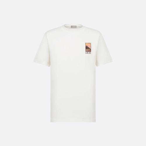  DIOR迪奧 22年秋冬 男士 短袖T恤 DIOR AND JACK KEROUAC T 恤，寬松版型 293J696D0753_C087