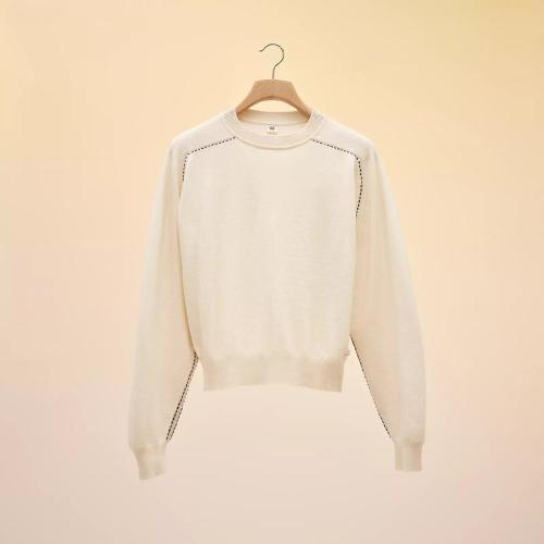  HERMES愛馬仕 22年秋冬 女士 長袖襯衫 Pull manches longues Inspiration Sweat-shirt H2E260