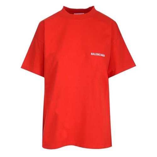  Balenciaga/巴黎世家 女士紅色棉質短袖T恤 612965 TMVF4 3168 PLFSX