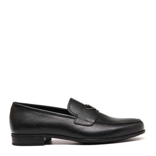 PRADA/普拉達三角徽標牛皮革男士商務正裝鞋2DB180053F