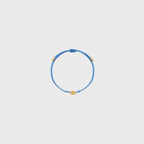  CELINE賽琳思琳 22年秋冬 女士 手鐲 BRACELET FIN DE PLAGE TRIOMPHE LAITON DORé ET POLYES