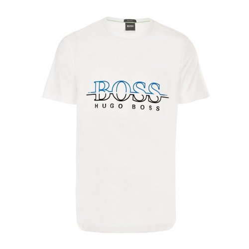 HUGO BOSS/雨果波士  男裝 服飾  棉質BOSS徽標時尚休閑圓領男士短袖T恤