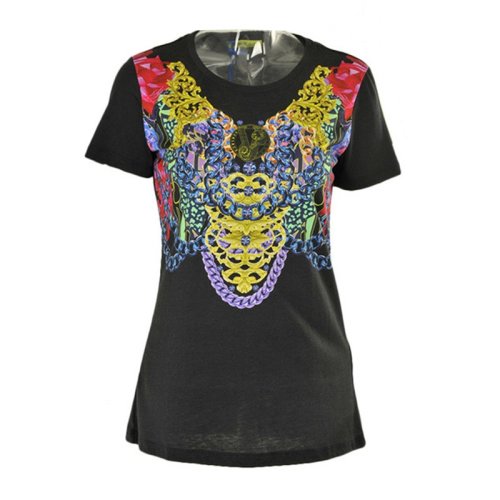  VERSACE JEANS COUTURE 女士印花聚酯纖維短袖T恤 B2HPA7A2 6163 899 PLFSX