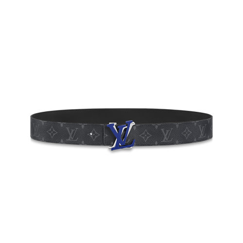 Louis Vuitton/路易威登 22年秋冬新款 LV SHAKE系列 男士黑色皮革雙色LV首字母搭扣老花圖案雙面腰帶40毫米M0548V
