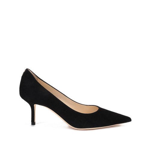 Jimmy Choo/周仰杰 2021款 女士絨面皮革尖頭高跟鞋 LOVE 65 BWJ
