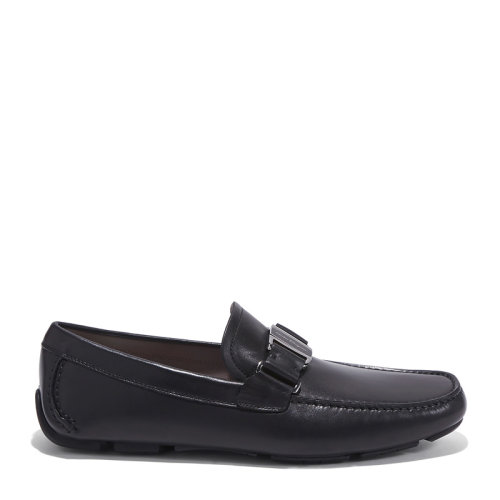 Salvatore Ferragamo/菲拉格慕 男士黑色牛皮駕車鞋男鞋 02-B166-698888
