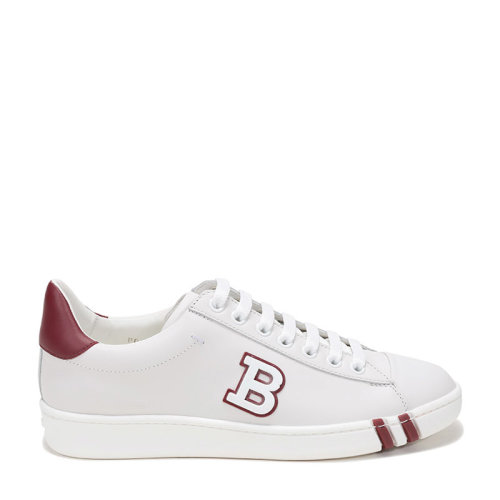 BALLY/巴利 女士牛皮系帶休閑運(yùn)動鞋板鞋小白鞋 WINYA