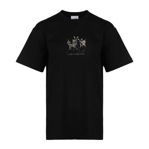 BURBERRY/博柏利21新品刺繡鹿圖案棉質寬松女士短袖T恤8042882