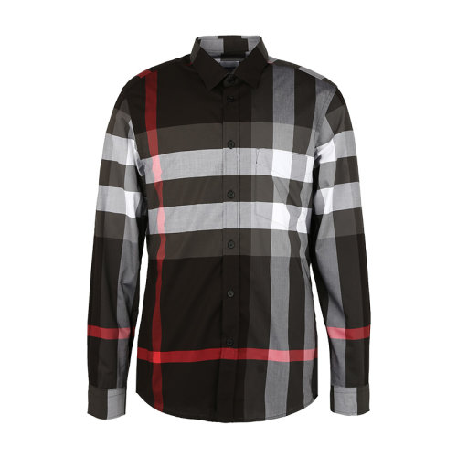 BURBERRY/博柏利男裝巴寶莉襯衫格紋男士長(zhǎng)袖襯衫8023772
