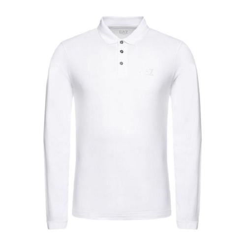 Emporio Armani/安普里奧阿瑪尼 男士白色棉質長袖Polo衫 8NPF05-JM5Z-0100 PLFSX