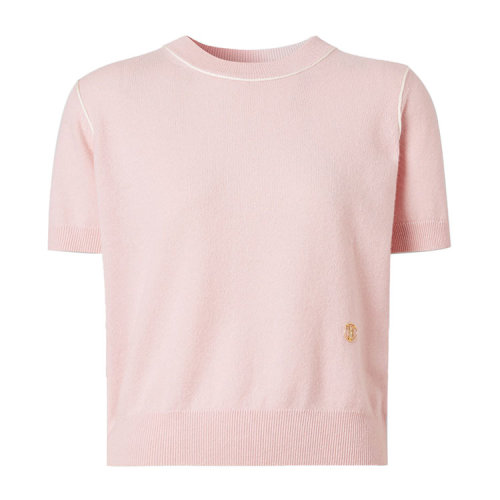 BURBERRY/博柏利 短袖專屬標識圖案女士針織衫/毛衣 8028820 1