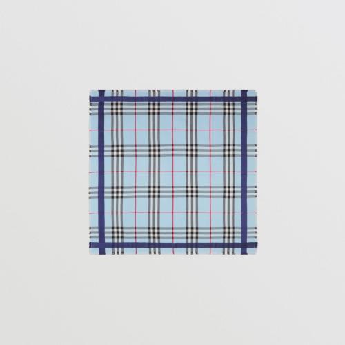  BURBERRY 22年秋冬 女士 格紋絲毛混紡大號方巾 80550161