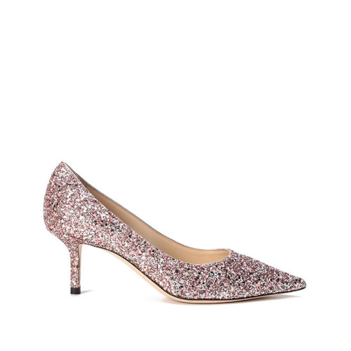 Jimmy Choo/周仰杰 女士閃光面料尖頭高跟鞋 LOVE 65 CGF