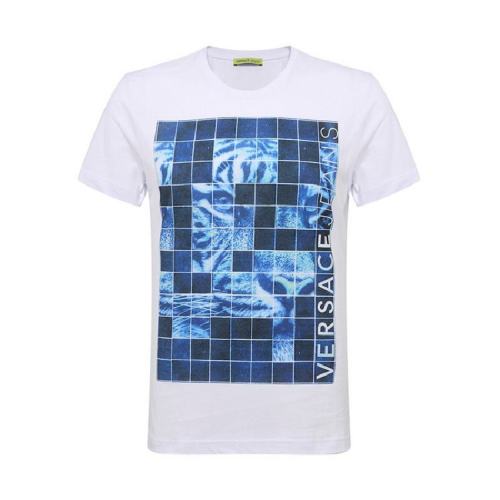  VERSACE JEANS COUTURE JEANS/范思哲 男士花色棉質短袖T恤 B3GRA73C36598003 PLFSX