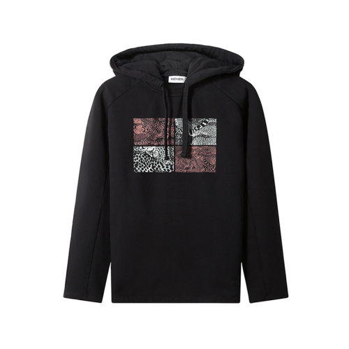 KENZO/高田賢三 男士棉質寬松版加絨款連帽長袖衛衣運動衫 5SW542 4MF
