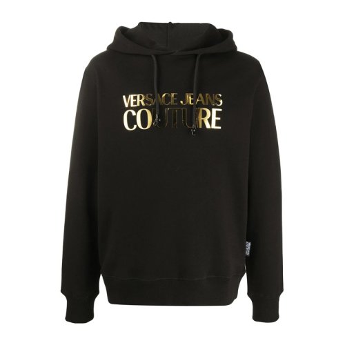  VERSACE JEANS COUTURE 男士黑色棉質衛衣 B7GVA7EC 30310 K42 PLFSX