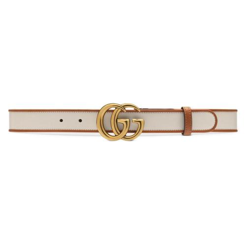  GUCCI古馳 22年秋冬 女士 雙G帶扣窄版腰帶 414516 UE9AT 9058