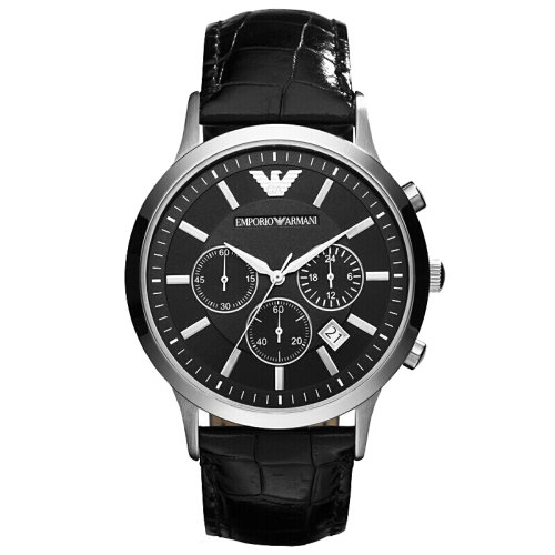 Emporio Armani/安普里奧阿瑪尼 阿瑪尼手表男士簡約三眼計時石英腕表 AR2447