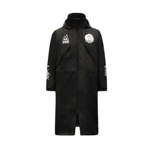  Moncler/蒙克萊 22年秋冬新款 男士黑色再生尼龍Arakawa Parka長款連帽大衣外套G20921C0000453694999