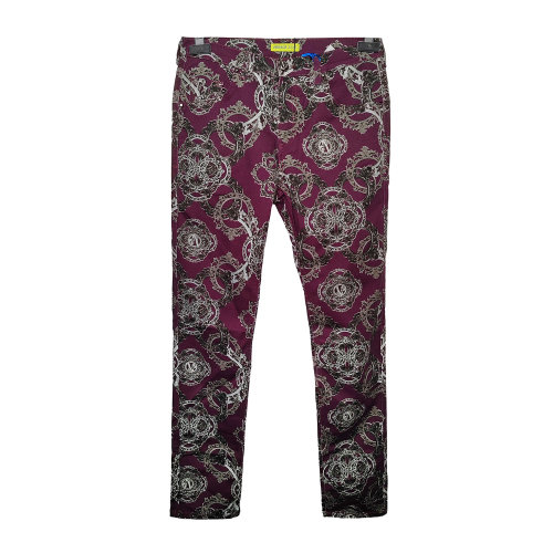 VERSACE JEANS/范思哲牛仔 紫色男士牛仔長褲
