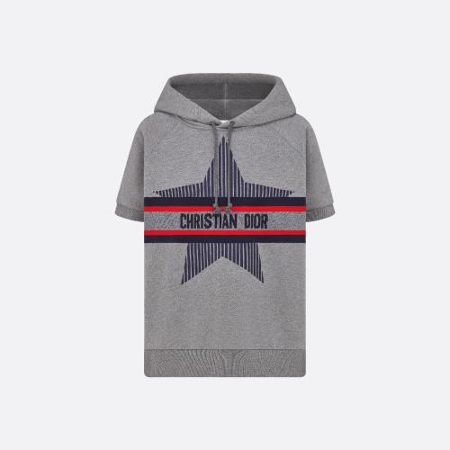  DIOR迪奧 22年秋冬 女士 衛衣 Sweatshirt a capuche et manches courtes DiorAlps 143S06A400