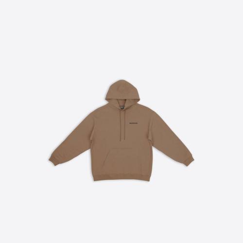  BALENCIAGA巴黎世家 22年春夏 男士 長袖T恤 Mens Balenciaga Hoodie Regular Fit in Beige 60