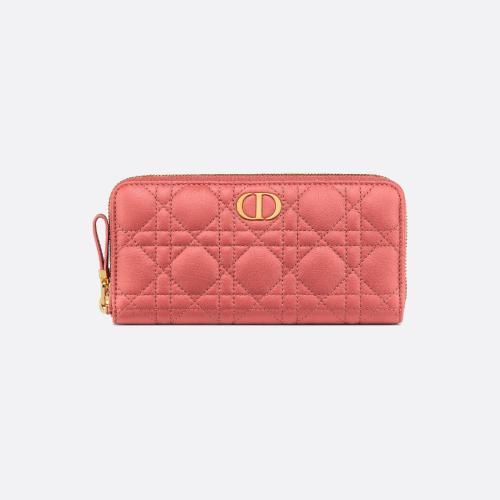  DIOR迪奧 22年秋冬 女士 錢包 Portefeuille Voyageur Dior Caro S5038UWHC_M76P