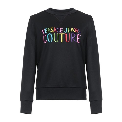  VERSACE JEANS COUTURE 女士黑色棉質衛衣 B6HVB70G 30325 899 PLFSX