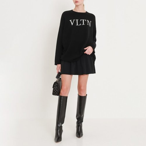 Valentino/華倫天奴 19年秋冬 女性 圓領 百搭 女衛衣 QB3KC1284AJ0NA