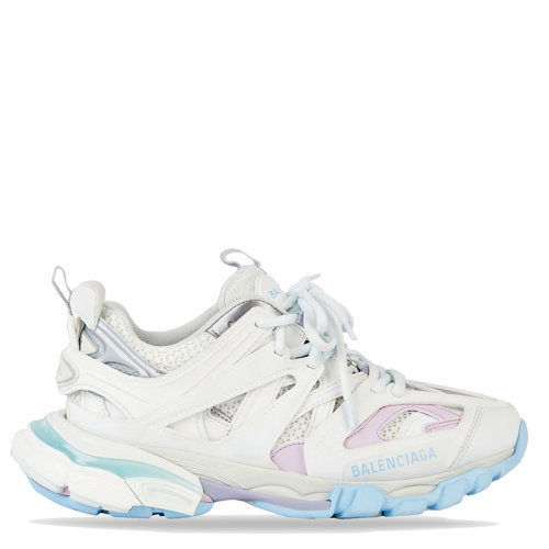 Balenciaga/巴黎世家 TRACK系列 女士白色柔和網(wǎng)眼和尼龍運(yùn)動(dòng)鞋542436W3AC49045