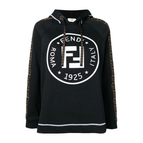  FENDI/芬迪 女士黑色雙F標志連帽衫 FAF105-A6ML-F13IY PLFSX