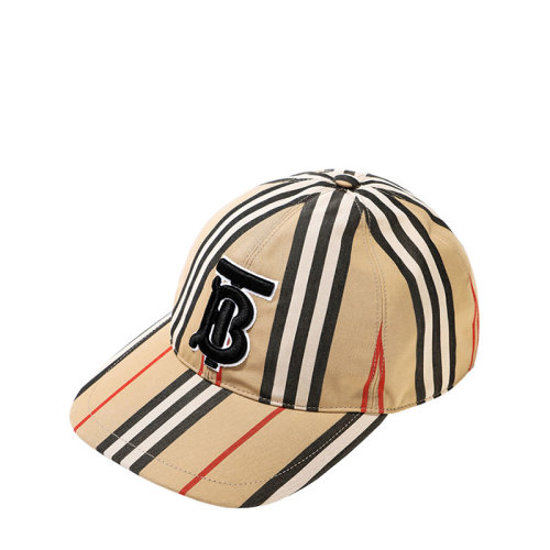 BURBERRY/博柏利 巴寶莉女帽 女士TB拼色時尚百搭棉質鴨舌帽棒球帽 80269241