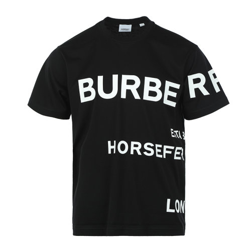 BURBERRY/博柏利22春夏字母印花棉質寬松男士短袖T恤8040694