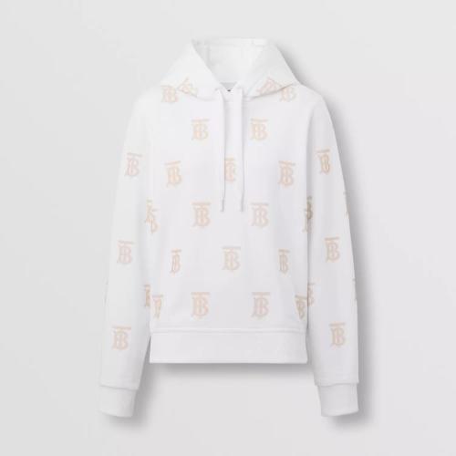  BURBERRY 22年秋冬 女士 專屬標識裝飾棉質連帽衫 80521251