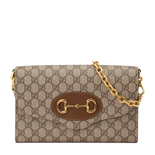 GUCCI/古馳 Gucci 馬銜扣1955系列小號手袋 帆布/配皮 677286HUHHX