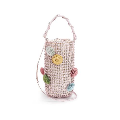  LOEWE羅意威    女士 手提包 小牛皮鮮花 Bucket 網眼袋 A546W52X01-6434